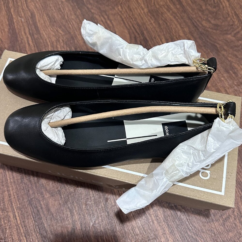 Dolce Vita Women's Ballet Flats Black Leather - Size 6.5 - Picture 2 of 16
